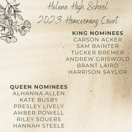 2023-2024 Homecoming Court